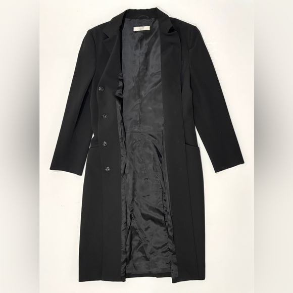 Prada Elegant Black Women's Coat size EU 44 - Picture 2 of 4